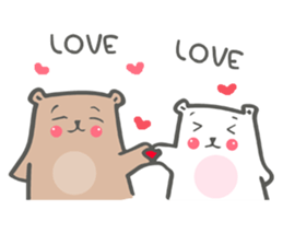 beary bear lovely 2 sticker #10277904