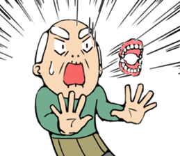 Grandpa of low back pain2(ENG) sticker #10278039