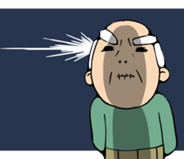 Grandpa of low back pain2(ENG) sticker #10278050