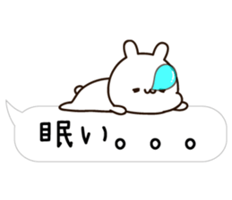 Balloon Lovely white rabbit chan sticker #10278341