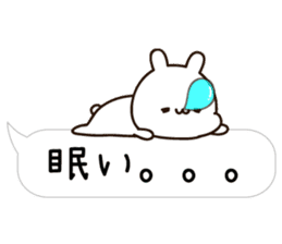Balloon Lovely white rabbit chan sticker #10278341