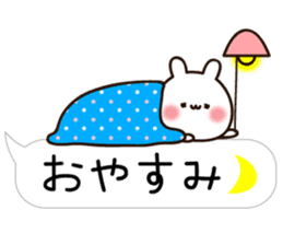 Balloon Lovely white rabbit chan sticker #10278342