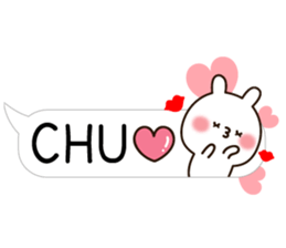 Balloon Lovely white rabbit chan sticker #10278353