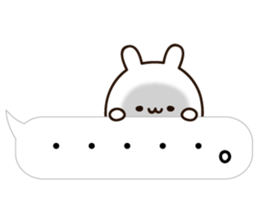 Balloon Lovely white rabbit chan sticker #10278360