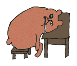 Not cute forest animals sticker #10278789