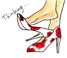 Life in heels sticker #10279302