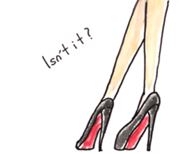 Life in heels sticker #10279303