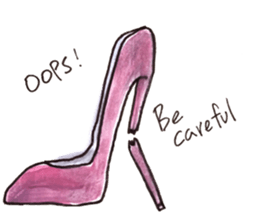 Life in heels sticker #10279305