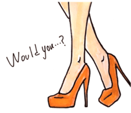 Life in heels sticker #10279313