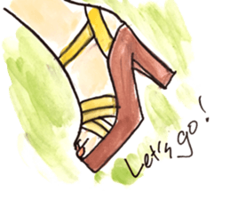 Life in heels sticker #10279314
