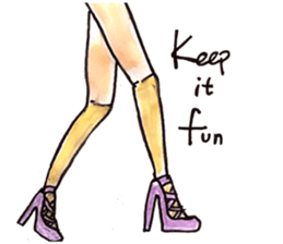 Life in heels sticker #10279330