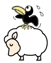 Can sheep beat a wolf? sticker #10279448