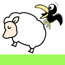 Can sheep beat a wolf? sticker #10279449