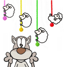Can sheep beat a wolf? sticker #10279455