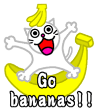 White cat NYAAAGO sticker #10279711