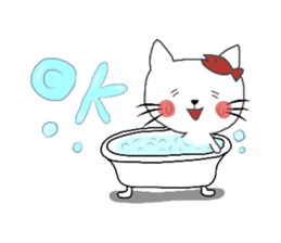 office lady cat sticker #10279934