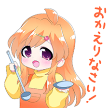 moe! Tender girl sticker #10279956