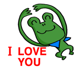 Frog to excuse itself for. sticker #10280267