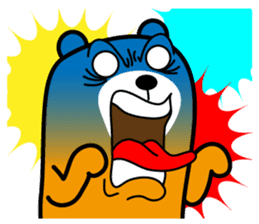 Liu-Lang Bear-Face for fear sticker #10280297