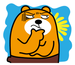 Liu-Lang Bear-Face for fear sticker #10280311