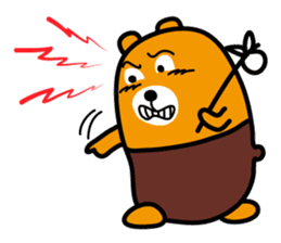 Liu-Lang Bear-Face for fear sticker #10280315