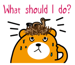 Liu-Lang Bear-Face for fear sticker #10280322