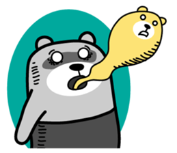 Liu-Lang Bear-Face for fear sticker #10280324