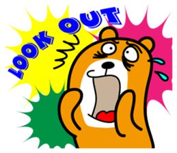 Liu-Lang Bear-Face for fear sticker #10280325