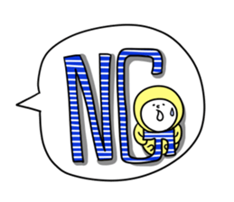 Handwritten balloon&Dwarf -Basic word- sticker #10281065