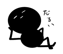 Stick human being Kanazawa dialect sticker #10281725