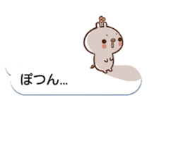 It is a rabbit and a pig to a balloon sticker #10281967