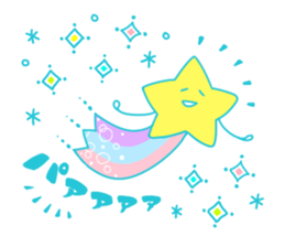 a shooting star sticker #10281976