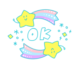 a shooting star sticker #10281977