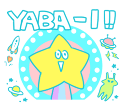 a shooting star sticker #10282000