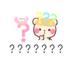 cute rabbit and bear sticker 1 sticker #10282198