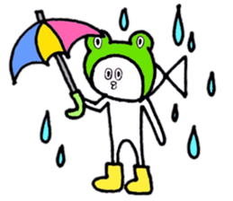 Fish which is like a man 2 sticker #10282318