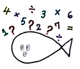 Fish which is like a man 2 sticker #10282326