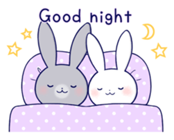 Lovey-dovey rabbit 3 (English) sticker #10282465