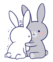 Lovey-dovey rabbit 3 (English) sticker #10282467