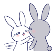 Lovey-dovey rabbit 3 (English) sticker #10282468