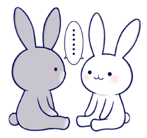 Lovey-dovey rabbit 3 (English) sticker #10282469