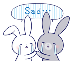 Lovey-dovey rabbit 3 (English) sticker #10282471