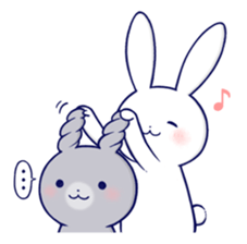 Lovey-dovey rabbit 3 (English) sticker #10282472