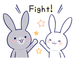 Lovey-dovey rabbit 3 (English) sticker #10282474