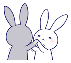 Lovey-dovey rabbit 3 (English) sticker #10282475