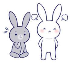 Lovey-dovey rabbit 3 (English) sticker #10282477