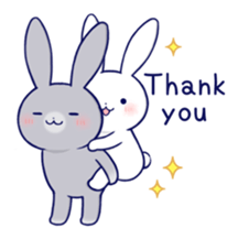 Lovey-dovey rabbit 3 (English) sticker #10282480