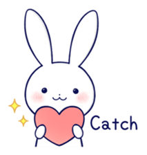 Lovey-dovey rabbit 3 (English) sticker #10282487