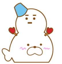 Sticker of cute seal sticker #10282500