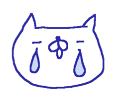 White cat stickers! sticker #10282689